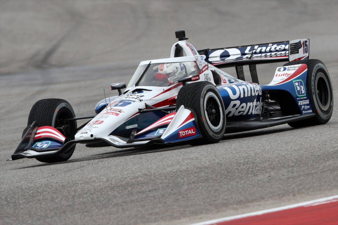 Graham Rahal on course during the Open Test at Circuit of The Americas in Austin, TX -- Photo by: Chris Graythen (Getty Images)